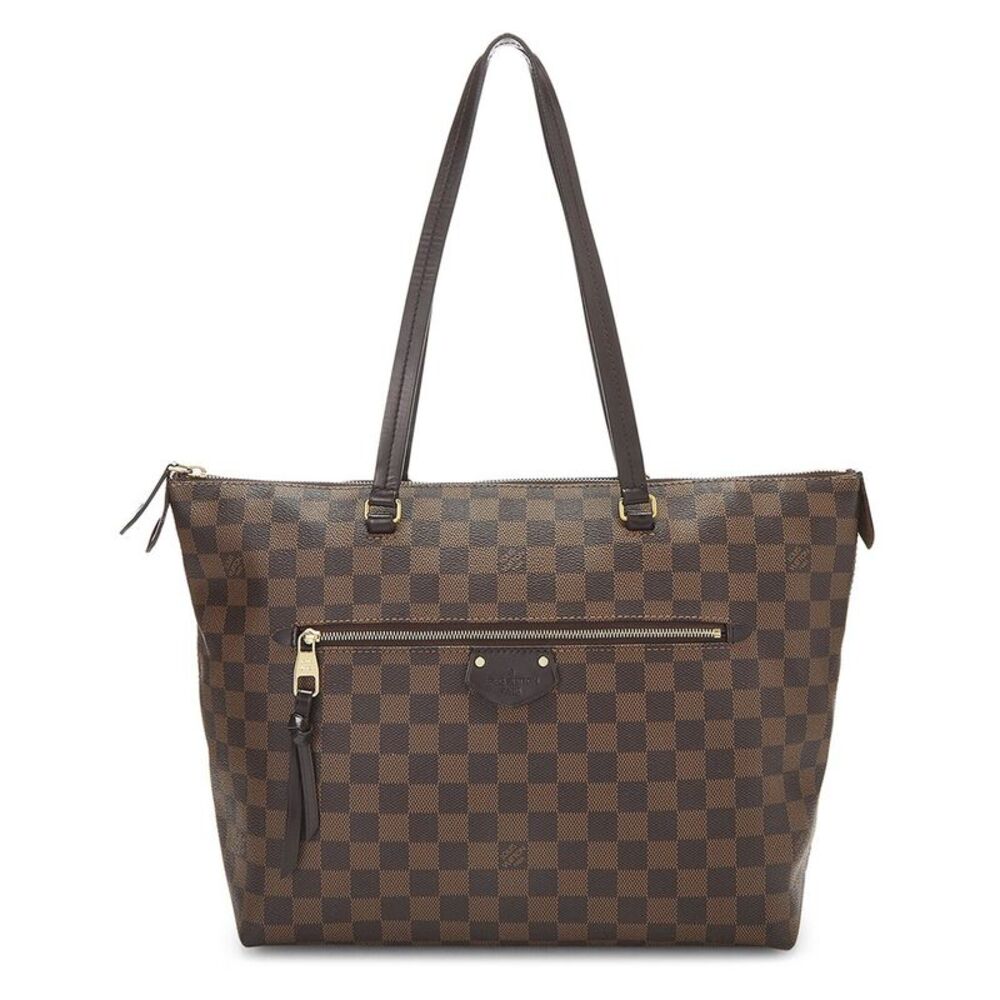 Louis Vuitton Brown Damier Ebene Coated Canvas Iena Mm (Authentic Pre-Loved)
